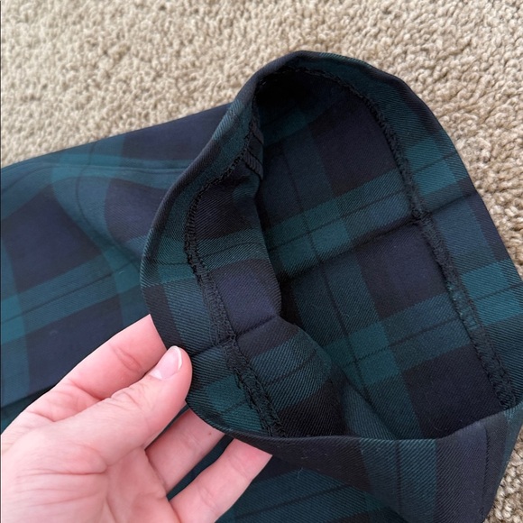 Polo University by Ralph Lauren Green Wool Tartan Plaid Pleated Trouser Pants - Picture 7 of 7